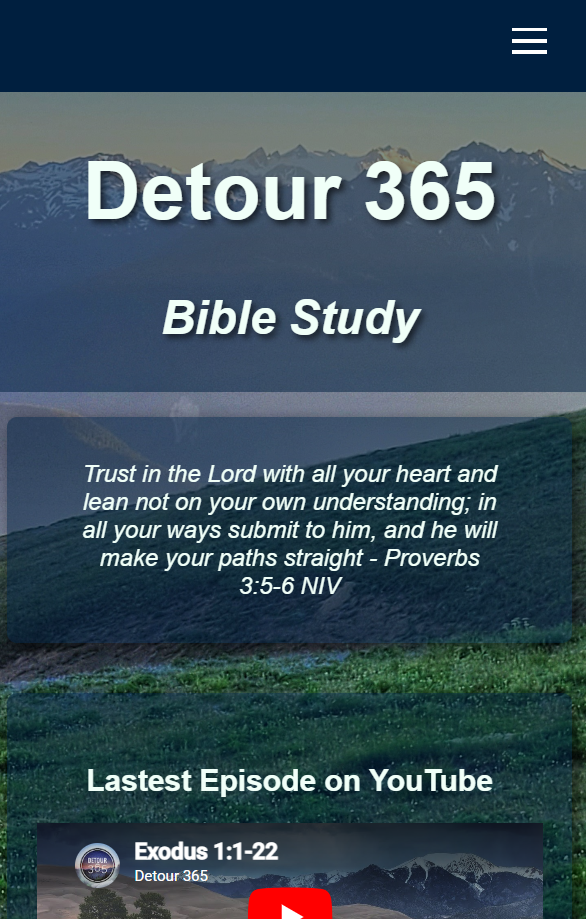 Detour 365 Bible Study and Podcast hub